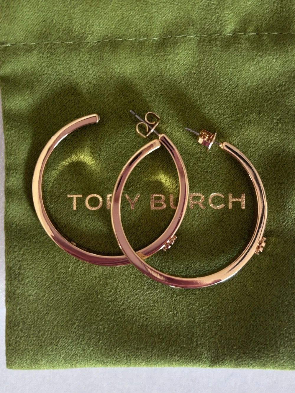 NWOT Tory Burch Icon Hoop Earring